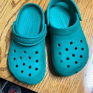 Crocs kids blue shoes